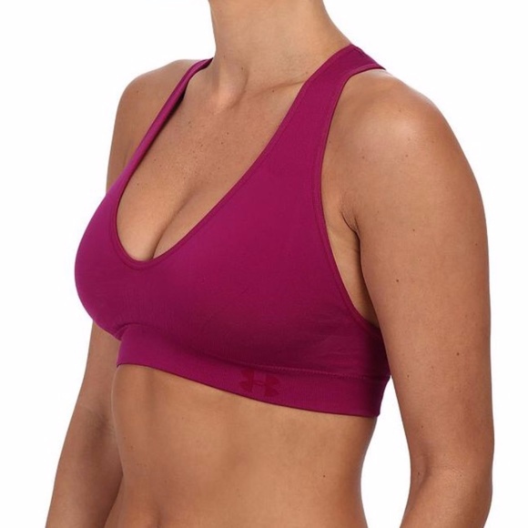 under armour seamless plunge sports bra